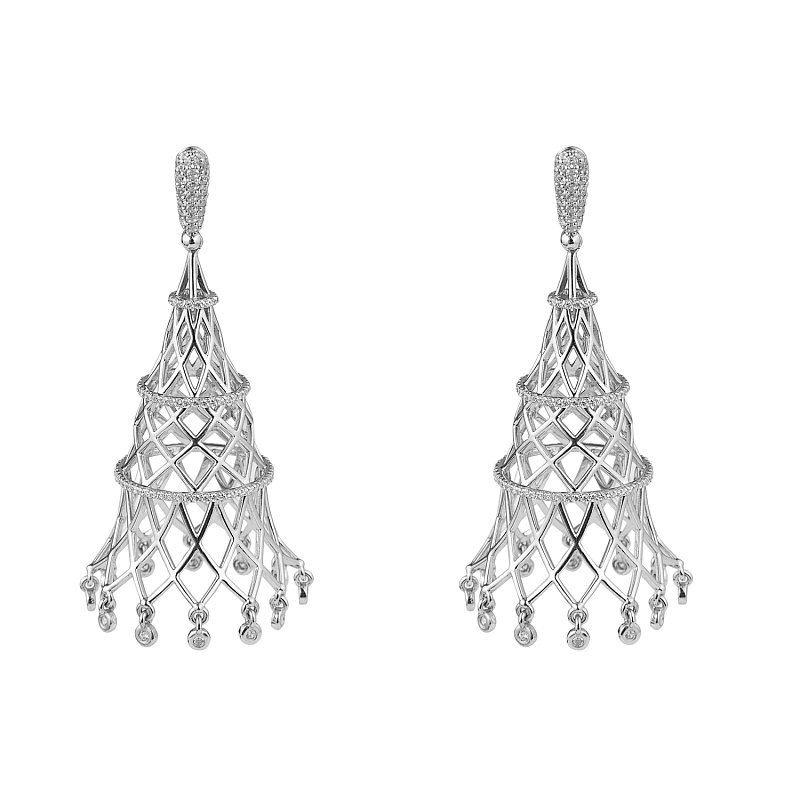 Серьги "Шуховская башня" 