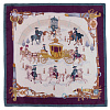 Платок "Царский выезд" (шелк 100% бежевый 120х120) 