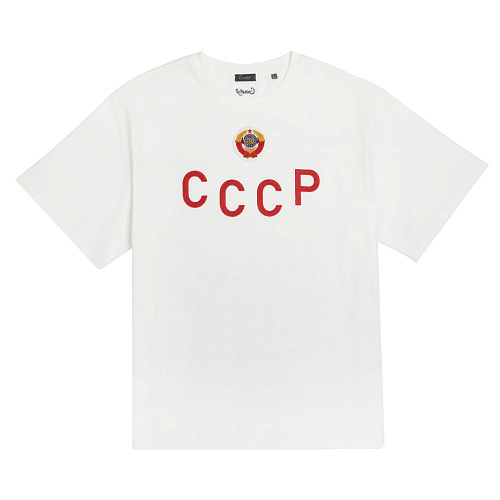 Футболка "СССР" (хлопок 100%, белый XL/2XL) 