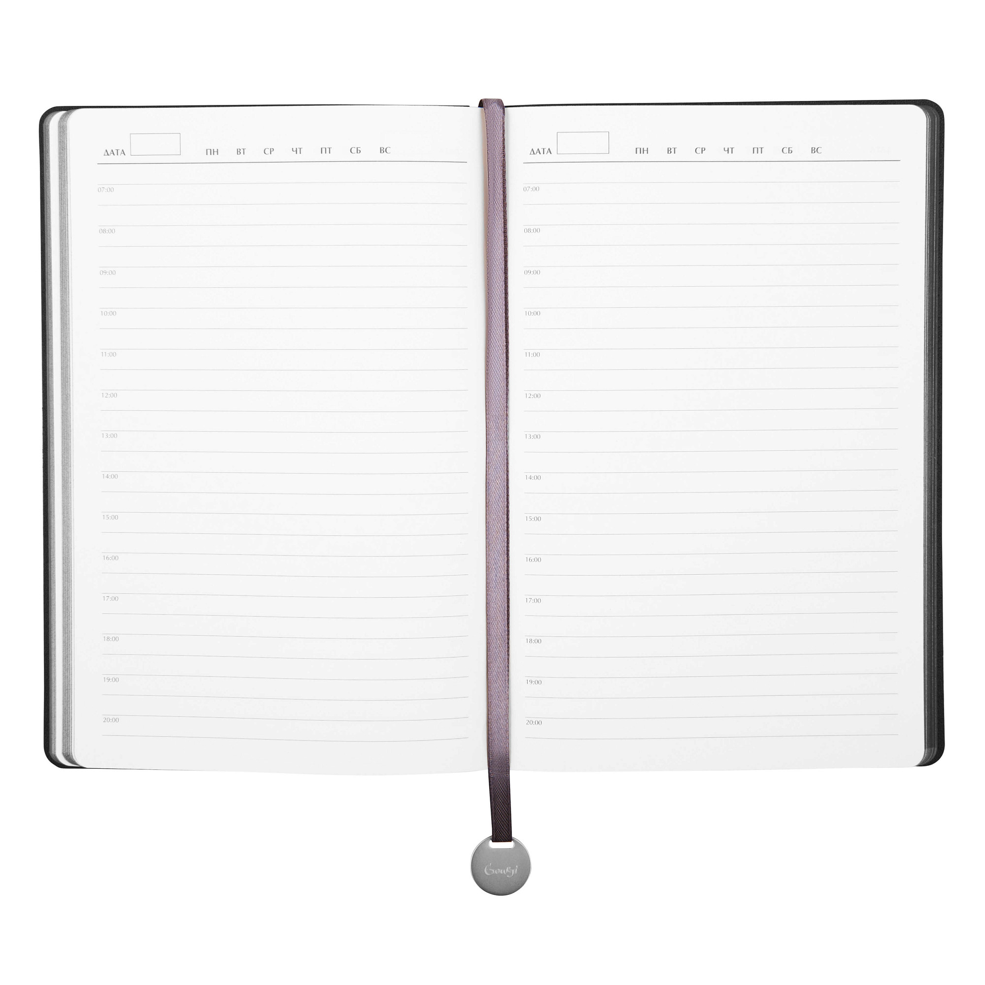 Ежедневник "Классика 1"  (кожзаменитель черный тиснение)