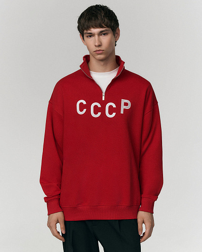 Олимпийка "СССР" (хлопок 100%, красный XS/S) 