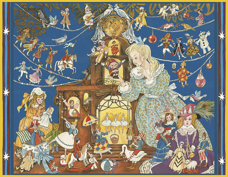 Шаль "Щелкунчик" 