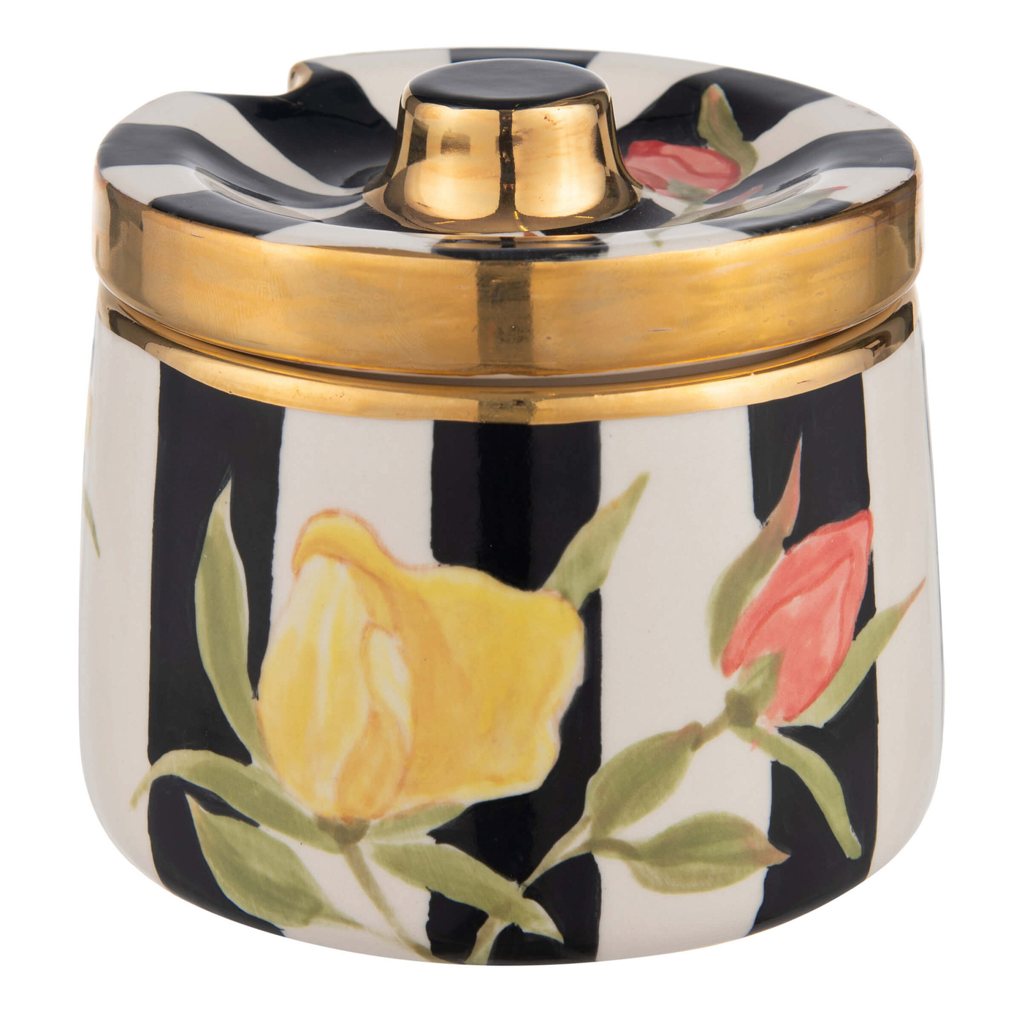 Сахарница «Цветы» (керамика цветной)