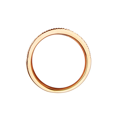 Кольцо "Башня" позолота,фианит 