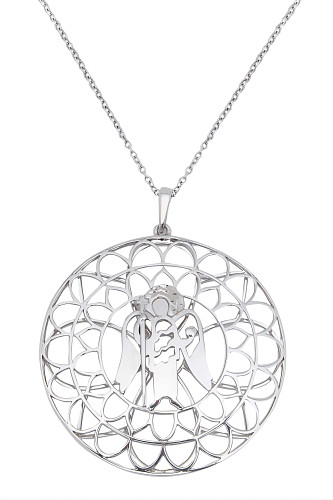 Подвеска "Ангел" родий 