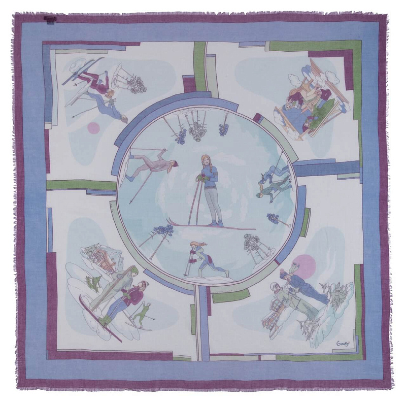 Платок "На лыжах" 