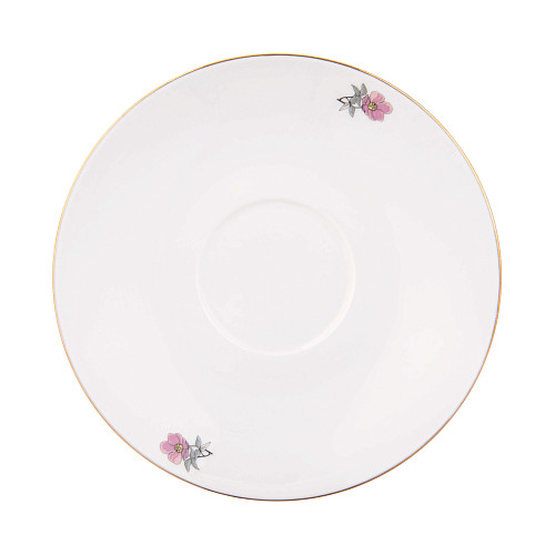 Сервиз "Гербарий" (чайник и 2 чайные пары, фарфор, белый) 