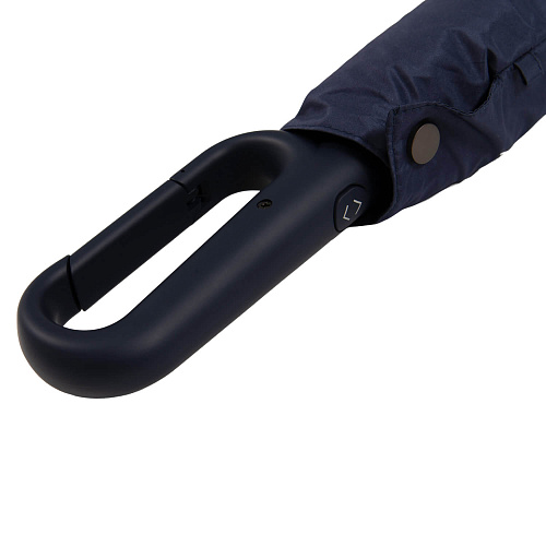 Зонт складной "СССР" ручка-карабин (синий) 