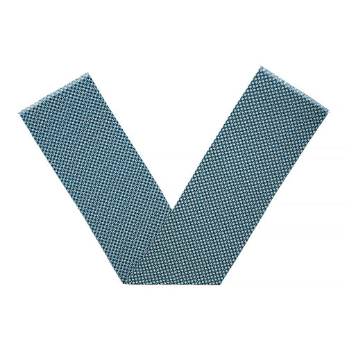 Шарф "Звезды Давида" (шерсть 100% синий 35х180) 