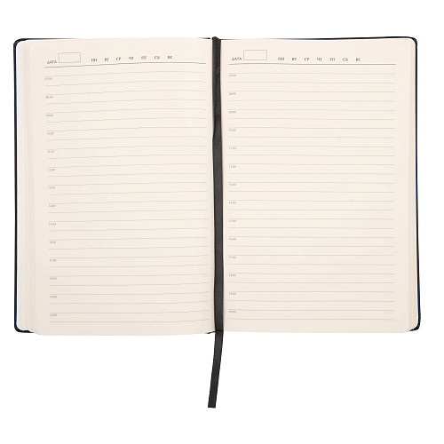 Ежедневник "Дракон" с рельефным изображением (черный, кожзаменитель а5) 